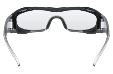 Image of MCR Safety HL1 Series Safety Glasses, Anti-Fog Lens, Non-Slip TPR Temples and Nose Piece, Extended Brow Guard, Clear, One Size, HL110AF