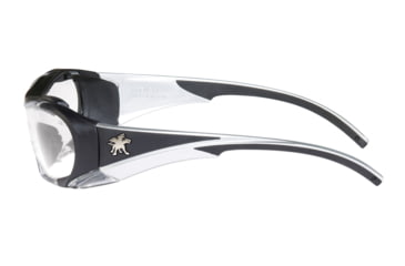 Image of MCR Safety HL1 Series Safety Glasses, Anti-Fog Lens, Non-Slip TPR Temples and Nose Piece, Extended Brow Guard, Clear, One Size, HL110AF