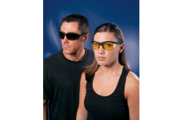 Image of MCR Safety Klondike KD3 Series Bifocal Readers Safety Glasses, 1.0 Diopter Lenses, Soft Clear TPR Nose Piece, Gray, One Size, K3H10G