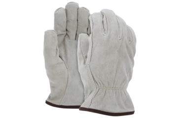 Image of MCR Safety Leather Driver Work Gloves, Insulated Premium Split Cow Leather, Fleece Lined, Straight Thumb, Tan, X - Large, 3150XL