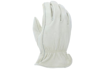Image of MCR Safety Leather Drivers Work Gloves, CV Grade Grain Cow, Keystone Thumb, Beige, Small, 32114S