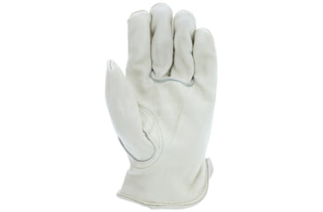 Image of MCR Safety Leather Drivers Work Gloves, CV Grade Grain Cow, Keystone Thumb, Beige, Small, 32114S