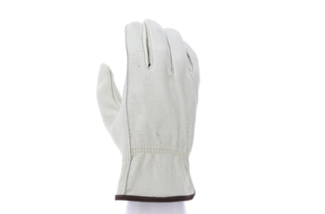 Image of MCR Safety Leather Drivers Work Gloves, CV Grade Unlined Grain Cow Leather, Keystone Thumb, Beige, Large, 3215L