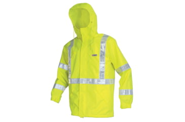 Image of MCR Safety Luminator Breathable Poly/PU Class 3 Jacket, Fluorescent Lime, XL, 598RJHXL