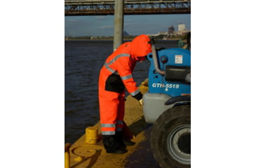 Image of MCR Safety Luminator Breathable Poly/PU Class 3 Jacket, Silver Reflective, Fluorescent Orange, L, 591SJHL