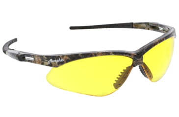 Image of MCR Safety Memphis Series Mossy Oak Camo Safety Glasses, UV-AF Anti-Fog Coating, Wrap Around Lens Design, Amber, One Size, MOMP114AF