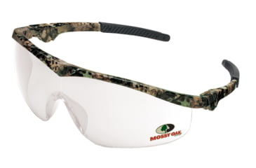 Image of MCR Safety Mossy Oak DL1 Series Safety Glasses, Soft Clear TPR Nose Piece, Clear, One Size, MO110