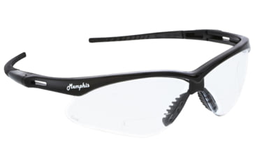 Image of MCR Safety MPH20G Memphis Series Bifocal Readers Safety Glasses, 2.5 Diopter Lenses, Wrap Around Lens Design, Gray, One Size, MPH20G