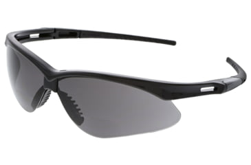 Image of MCR Safety MPH25G Memphis Series Bifocal Readers Safety Glasses, 2.5 Diopter Lenses, Wrap Around Lens Design, Gray, One Size, MPH25G