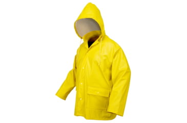 Image of MCR Safety Navigator Series Waterproof Rain Suit, .40mm PU/Cotton Poly Blend Rainwear, Yellow, L, 5182YL