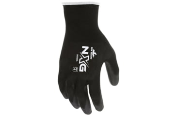 Image of MCR Safety NXG Work Gloves, 13 Gauge Nylon Shell, PU Palm and Fingertips, Black, XX - Large, 9669XXL