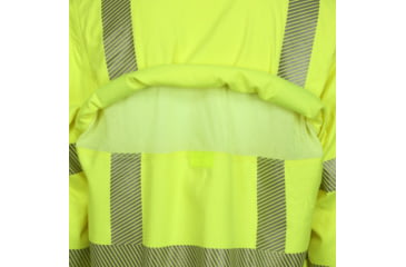 Image of MCR Safety Summit Breeze Class 3 Flame Resistant Shirt, 5.5oz Inherent Blend, Long Sleeve with Vented Underarms and Back, CAT 2, Fluorescent Lime, S, SBS1027S