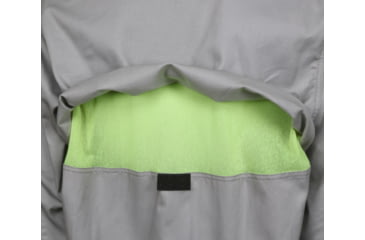 Image of MCR Safety SBS2001XLT Summit Breeze Flame Resistant Shirt, 7oz 100% Cotton, with Vented Underarms and Back, CAT 2, Gray, XL, SBS2001XLT