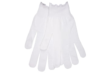 Image of MCR Safety String Knit Work Gloves, 13 Gauge Regular Weight, Polyester, Hemmed Cuff, White, X - Small, 9627XSM