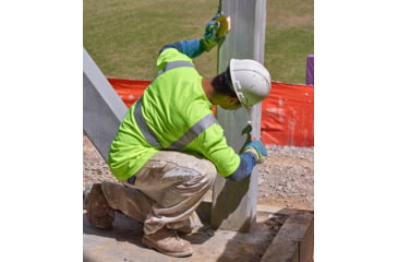 Image of MCR Safety STSCL2MLX4 Hi Vis Safety Work T-Shirts, Soft Poly Birdseye Mesh, Short Sleeve and Tagless Design, ANSI 107 Type R Class 2, Fluorescent Lime, 4X, STSCL2MLX4
