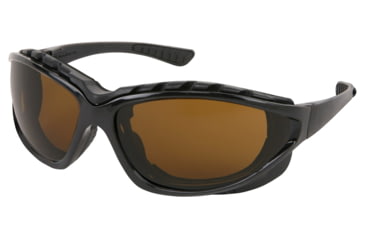 Image of MCR Safety Swagger RP3 Series Foam Lined Safety Glasses, MAX6 Anti-Fog Lenses, Interchangeable Head Band Included, Brown, One Size, RP31BPF