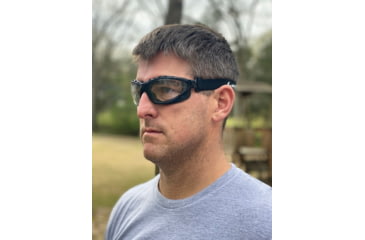 Image of MCR Safety Swagger RP3 Series Foam Lined Safety Glasses, MAX6 Anti-Fog Lenses, Interchangeable Head Band Included, Clear, One Size, RP310PF