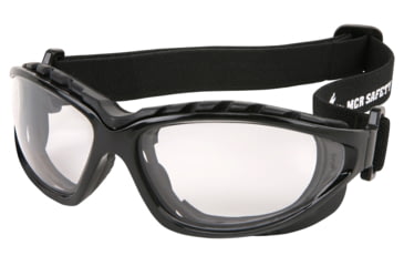 Image of MCR Safety Swagger RP3 Series Foam Lined Safety Glasses, MAX6 Anti-Fog Lenses, Interchangeable Head Band Included, Clear, One Size, RP310PF