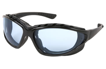 Image of MCR Safety Swagger RP3 Series Foam Lined Safety Glasses, MAX6 Anti-Fog Lenses, Interchangeable Head Band Included, Light Blue, One Size, RP313PF