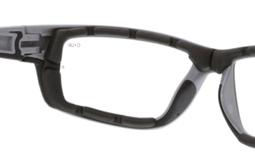 Image of MCR Safety SR522PF Swagger SR5 Series Foam Lined Safety Glasses, MAX6 Anti-Fog Lenses, Spoggle Strap Slot on Temples, Gray, One Size, SR522PF
