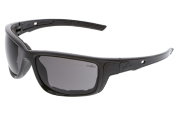Image of MCR Safety Swagger SR5 Series Foam Lined Safety Glasses, UV-AF Anti-Fog Lenses, Spoggle Strap Slot on Temples, Gray, One Size, SR512AF
