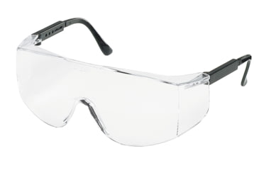 Image of MCR Safety TC1 Series Safety Glasses, Generous Wrap Around Lens Coverage, Clear/ Frame Black, One Size, TC110