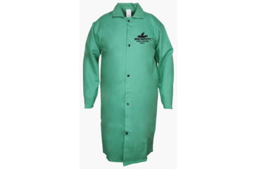 Image of MCR Safety Welding 45in Jacket, USA Treated Cotton, Green, L, 39045L