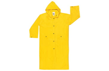 Image of MCR Safety Wizard Series Waterproof Raincoat, .28 mm PVC/Nylon/PVC, Detachable Hood, Yellow, 6X, 300CX6