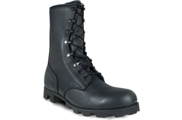 Image of McRae Footwear All-Leather Vulcanized Combat Boot w/ Panama Outsole - Mens, Black, 10.5, 6189-10.5