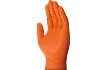 Image of Mechanix Wear 100 CT Nitrile 8 Mil Gloves - Mens, Orange, Medium, D01-09-009-100