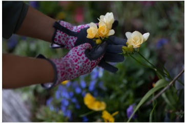 Image of Mechanix Wear Ethel Garden Leopard Gloves - Womens, Blue, Medium, ETH-LP33-520