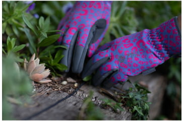 Image of Mechanix Wear Ethel Garden Leopard Gloves - Womens, Purple, Small, ETH-LP39-510