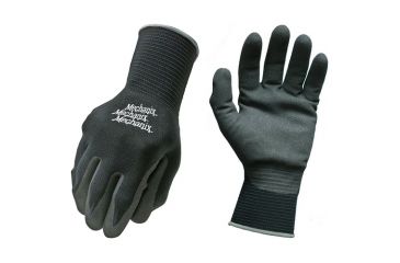 Image of Mechanix Wear Knit Nitrile Glove, Black, Small/Medium, ND-05-500