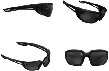 Image of Mechanix Wear VXF20AFPU Type-X Safety Glasses OSFA Black Lens Anti-Scratch Blac