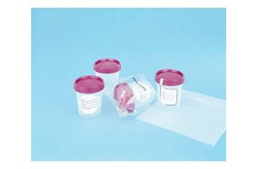 Image of Medegen Medical Specimen Containers, Polypropylene, with Caps PC8827-103S Sterile, Individually Wrapped