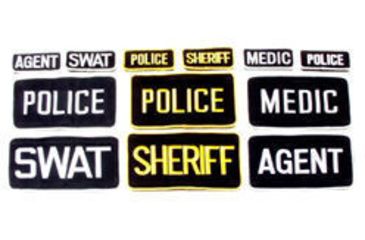 Image of BlackHawk Medic Patch W/Velcro 2 X 4 (1045) White on Black 90MP02BK