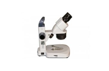Image of Meiji Techno EM-21 LED Binocular Entry Level 2X/4X Turret Stereo Rechargeable Microscope, White EM-21