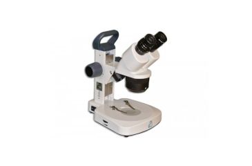 Image of Meiji Techno EM-21 LED Binocular Entry Level 2X/4X Turret Stereo Rechargeable Microscope, White EM-21