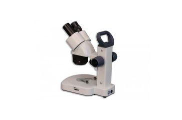 Image of Meiji Techno EM-22 LED Binocular Entry Level 1X/2X/3X Turret Stereo Rechargeable Microscope, White EM-22