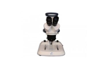 Image of Meiji Techno EM-30 LED Binocular Entry Level Dual 1X/3X Turret Stereo Microscope, White EM-30