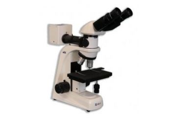 Image of Meiji Techno Halogen Bino Brightfield,Darkfield Metallurgical Microscope, BEIGE, LARGE MT7520