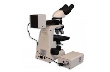 Image of Meiji Techno Halogen Bino Incident,Transmitted Light BF,DF Metallurgical Microscope, BEIGE, LARGE MT8520