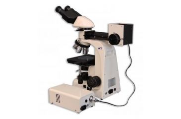 Image of Meiji Techno Halogen Bino Incident,Transmitted Light BF,DF Metallurgical Microscope, BEIGE, LARGE MT8520