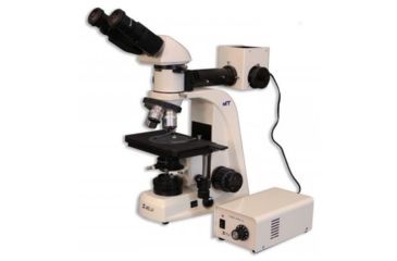 Image of Meiji Techno Halogen Bino Incident,Transmitted Light BF,DF Metallurgical Microscope, BEIGE, LARGE MT8520