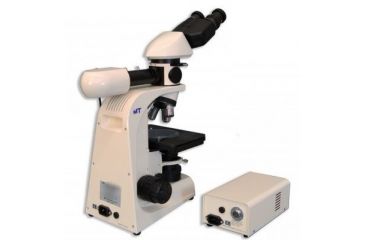 Image of Meiji Techno Halogen Bino Incident,Transmitted Light BF Metallurgical Microscope, BEIGE, LARGE MT8000