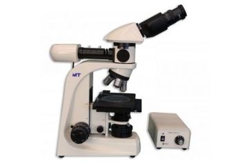Image of Meiji Techno Halogen Bino Incident,Transmitted Light BF Metallurgical Microscope, BEIGE, LARGE MT8000