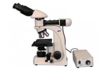 Image of Meiji Techno Halogen Bino Incident,Transmitted Light BF Metallurgical Microscope, BEIGE, LARGE MT8000