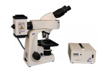 Image of Meiji Techno Halogen Binoculor Epi-Fluorescence Biological Microscope, BEIGE, LARGE MT6200H