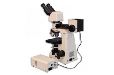 Image of Meiji Techno Halogen Ergo Bino Incident,Transmitted Light BF,DF Metallurgical Microscope, BEIGE, LARGE MT8520EH