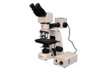 Image of Meiji Techno Halogen Ergo Bino Incident,Transmitted Light BF,DF Metallurgical Microscope, BEIGE, LARGE MT8520EH